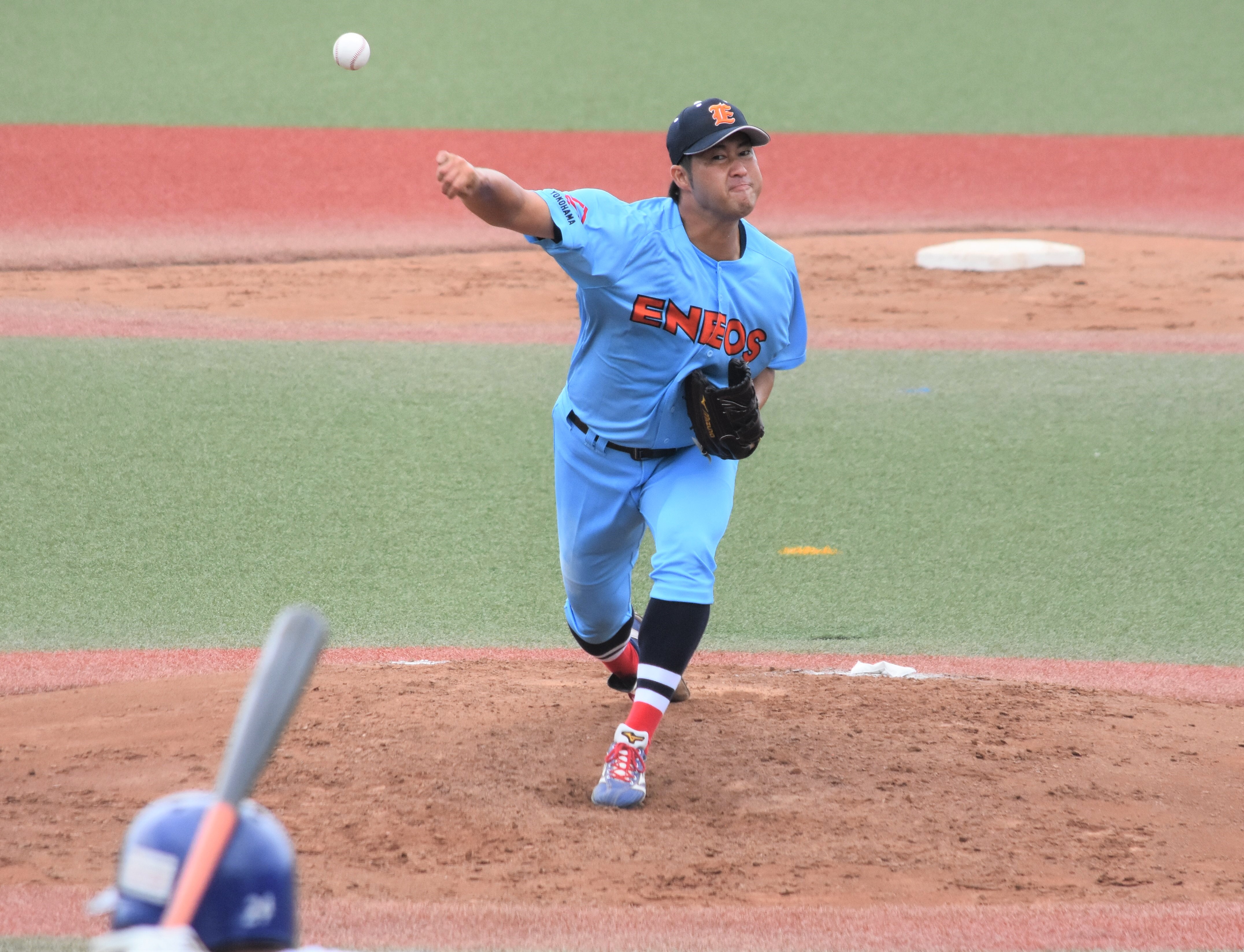 日本野球連盟公式サイト | 元大リーガー田澤純一投手が古巣ENEOSに復帰